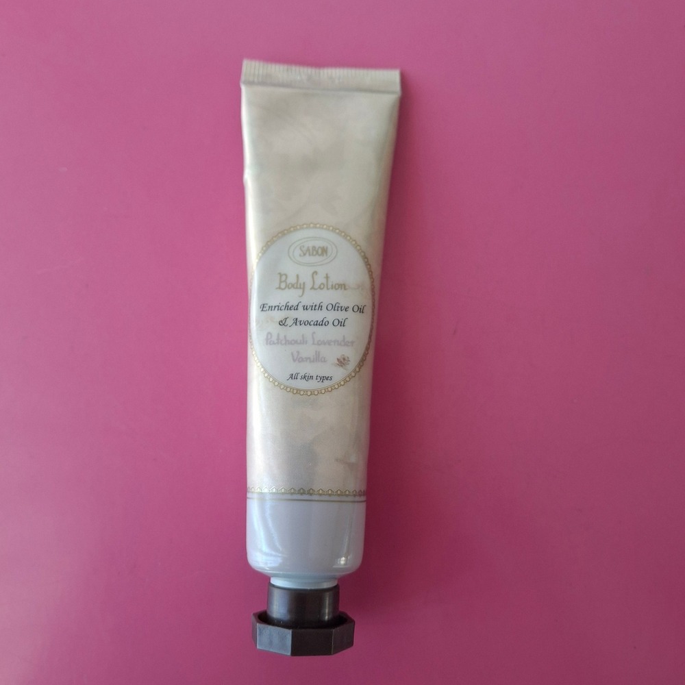 SABON Patchouli Lavender Vanilla Olive Avocado Oil Body Lotion 30 ml